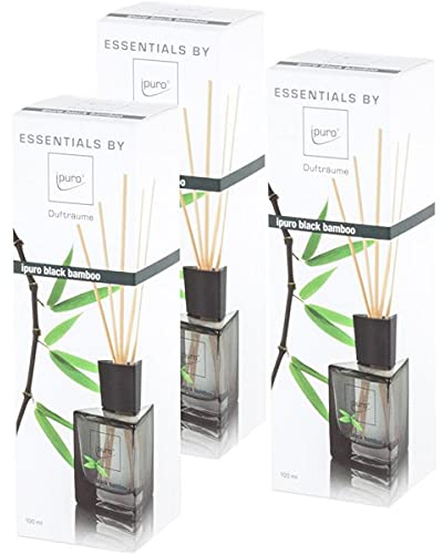 Essentials by Ipuro black bamboo 100ml (3er pack)