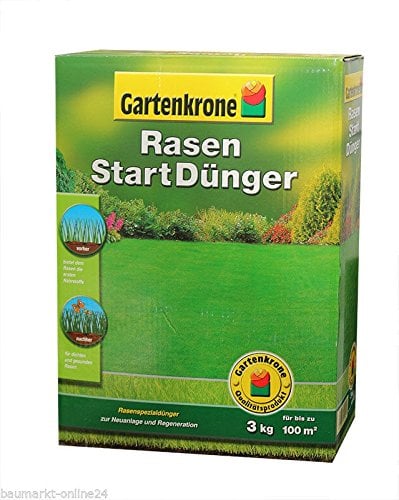 Gartenkrone Rasen Start Dünger 3 Kg für dichten und gesunden Rasenwuchs