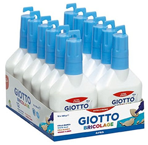 Fila Colla Giotto BRICOLAGE in FLACONE 125 GR. - Confezione da 12