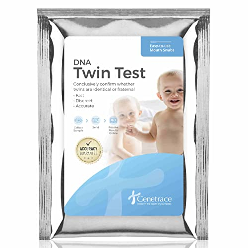 Genetrace DNA Twin Test - Bestätigen Sie, ob Zwillinge brüderlich oder identisch sind - Laborgebühren und Versand enthalten - Ergebnisse in 1-2 Tagen