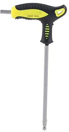 Llave Hexagonal Llave Esférica Forma de T Mango Largo destornillador Hexagonal Llave Herramienta de Reparación Para La Industria Automotriz(4Mm)