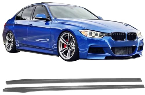 IKON MOTORSPORTS Side Skirts Compatible with 2012-2018 BMW F30 3 Series, Ikon Side Skirts Rocker Panels