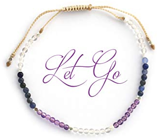 BALIPURA – Let Go Aura Armband für Frauen – 2 mm kleine (winzige) Perlen – Heilkristall, natürliche Edelsteine, klarer Quarz – 925 Silber Perlen – wesentliche Frauen echter Stein