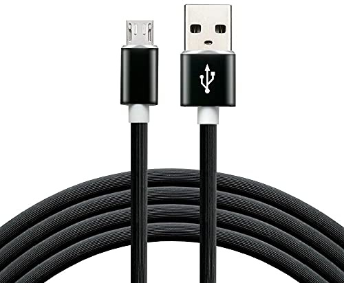 everActive Micro USB Kabel, Nylonkabel, schnelles Laden mit bis zu 2,4 A, 150 cm lang, schwarz, Modell: CBB-1.5MB