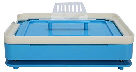 0# Kapselfüllmaschine, 200 Löcher Kapselfüller Handbuch DIY Kapselpulverpresse Füllmaschine Platte (blau)