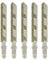 5pcs 76mm 3 inch Diamond Coated Jig Saw Blades Tile Cutter Cutting Blade T-Shank Grit 50 Power Tools Accessories ZRONG