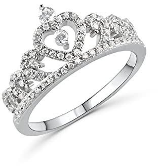 Anellissimo Ring Krone Damen 925 Silber mit Zirkonia -,