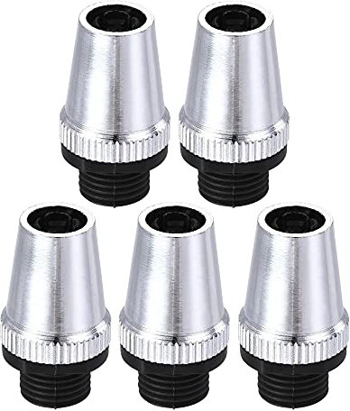 sourcing map Cable Glands Strain Relief Cord Connector Grips Metal Chrome 5Pcs for Wiring Hanging Light Ceiling Pendant Lamp