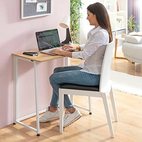 InnovaGoods® Escritorio, Mesa Plegable, Mesa Escritorio, usos Diversos para Trabajar, Comer Gracias a su diseño fácil y portátil, Medidas 40 x 40 x 50 cm, Color Blanco