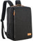 Nordace Siena Laptop-Rucksack für Damen und Herren, 39,6 cm (15,6 Zoll), mit USB-Ladeanschluss, wasserdicht, für Alltag, Reisen, Arbeit, Schwarz, Reiserucksäcke