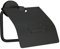 Kleine Wolke Rollenhalter mit Deckel Apollo Nero, Wandaccessoire, Farbe Schwarz, Material: Aluminium