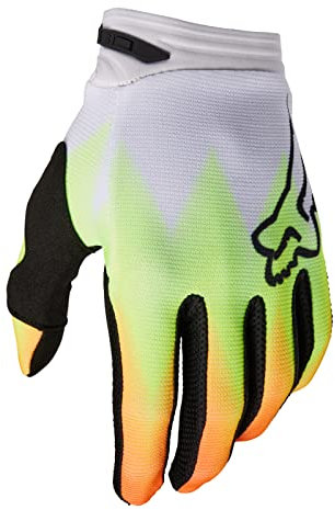 Fox 180 Statk Motocross Handschuhe, rot/gelb, XXL