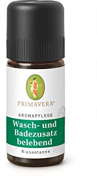 PRIMAVERA Aromapflege Wasch- und Badezusatz belebend bio 10 ml – Aromatherapie, Ätherische Öle - belebend und erfrischend – tägliche Aktivierung am Morgen – vegan