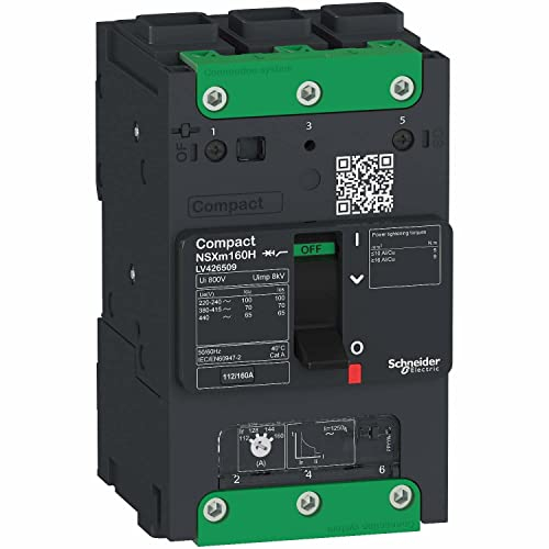 Schneider Electric NSXm 160NA Sicherungstrennschalter 3-polig, 160A, 160A, ComPacT neue Generation
