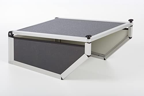 PreGaRo® Mährobotergarage mit klappbarem Dach. Masse innen 70x49x25x33 (LxBxHh+Hv) PG357A Anthrazit
