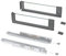 Emuca - Vertex Außenschublade 40 kg Höhe 131 mm mit Glaswänden, 450 mm, Grau anthrazit, Stahl und Aluminium und Glas, 1 set