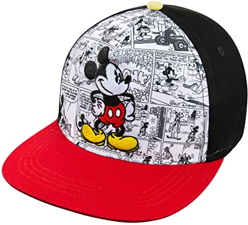 Disney Mickey Mouse Comics Baseballkappe, Größen Junior und Erwachsene, verstellbar, 100% Baumwolle (Jungen 53 cm), Jungen 53 cm, MEDIUM