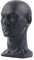 Esyogen Männlich Modellkopf aus PVC Perückenkopf Dekokopf Mannequin Kopf Hüte Brille,50x30cm,matt schwarz