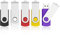 KOOTION 5 Pezzi Chiavetta USB 128GB, USB 2.0 Piccolo e Leggero Set Pennetta USB 5 Pack Multicolore Chiave USB128 GB Con indicatore LED