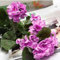Oniissy Künstliche Geranie, 2 Stück, rot, rosa, gelb, weiß, künstliche Blumen, künstliche Pflanzen, künstliche Blumen für Blumenkästen, Hängekörbe und Zuhause, lila