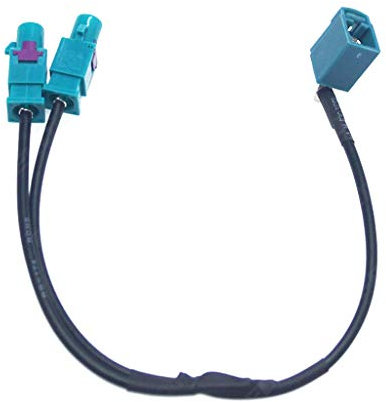 Câble adaptateur double mâle Fakra Y-Splitter vers femelle Fakra Antenne Câble adaptateur Radio FM Convertisseur de ligne pour VW
