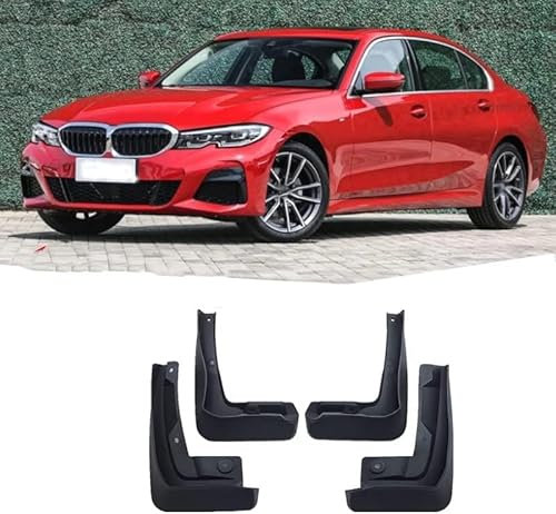 Schmutzfänger für BMW 3 Series E90 E91 E92 F30 F31 G20 2019-2022, Schlagfestem Spritzschutz Vorne und Hinten Kotflügelschutz Auto Kotflügel Schutzbleche Kein Bohrloch erforderlich