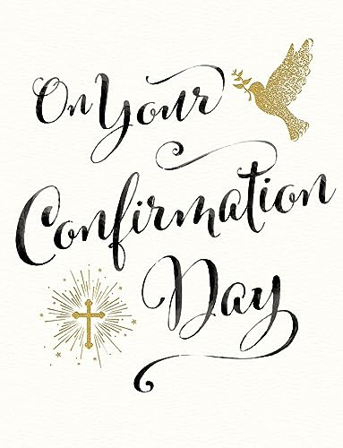 Piccadilly Greetings On Your Confirmation Day Card - 8 x 6 inches