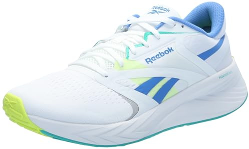 Reebok Women's Energen Tech Plus 2 Sneaker, White/Kinetic Blue/Unleashed Green, 42 EU