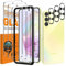 QsmQam 3 Pièces Verre Trempé pour Samsung Galaxy A35 5G et 3 Pièces Caméra Arrière Protecteur, Film Protection écran, 9H Dureté, Anti Rayures, Vitre Protection pour Samsung Galaxy A35 5G