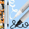 ARTISTRO 2 Black & White Acrylic Paint Pens, Dual Tip (Brush + Fine 1 mm), Fabric, Canvas, Rock, Glass, Wood, Paper, DIY, Kids & Adults