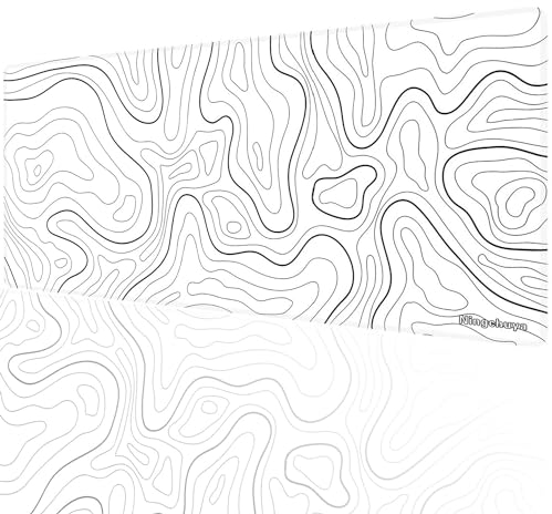 Ningchuya Mauspad, 600 x 300 mm Gaming Mousepad, Groß Tischunterlage verbessert Geschwindigkeit und Präzision rutschfeste Mausmatte für PC, Büro, Laptop, Computer (60x30BaiXianEU)