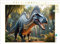 CALVENDO Puzzle Dinosaurier - EIN Spinosaurus in urzeitlicher Landschaft | 1000 Teile Lege-Größe 64 x 48 cm Foto-Puzzle für glückliche Stunden