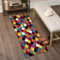 renoazul® Hallway Runners In Multicoloured Scales Design, Washable Rug - 60 x 220 cm | Soft Piles, Jute Backing Mats For Living Room, Indoor Doormats & Hall Rug Runner