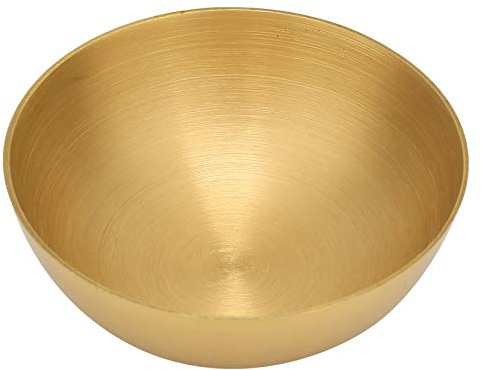 TIKATARER Schale aus Reinem Messing, Messingschale, Zarte, Beliebte Schale aus Reinem Messing, 8,1 Cm Durchmesser, Dekorative Schalen, Buddhistische Versorgung, Anbetungsutensilien für