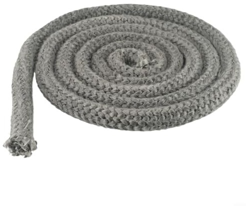 Fiberglass Stove Door Gasket Black Fire Rope Seal for Wood Burning Stove 14/16mm 2m, Log Burner Door Seal(16mm)