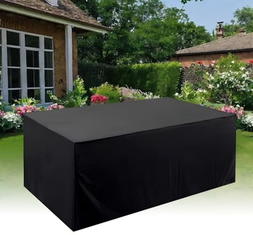 HYFBH Abdeckung Gartenmöbel Winterfest 80x50x90cm/LxWxH Abdeckplane Gartenmöbel Schutzhülle, Tischabdeckung Outdoor Wetterfest Winddicht Anti-UV Tisch Abdeckungen für Gartenmöbel