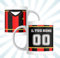 VARZI Tazza Da Calcio La Tua Squadra Preferita 1956 (Tifoso milan)