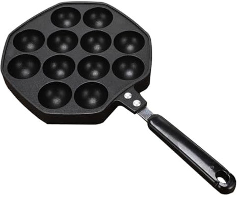 PHENOFICE 1Stk Bratpfanne bratentopf schneckenteller gusseisentopf Grillpfanne für den Ofen Backformen für den Ofen kochplatte kuchenform Blech Krakenbällchen Hersteller Aluminiumguss Black