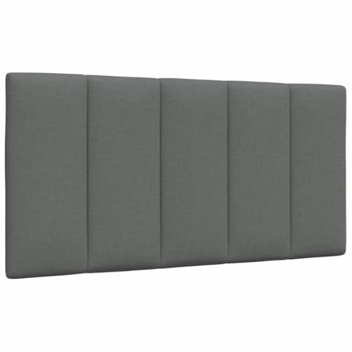 vidaXL Kopfteil-Kissen Hanko Dunkelgrau 100 cm Stoff, Kopfteilkissen, Kopfkissen, Lesekissen, Kopfteilpolster, Rückenkissen, Kissen-Kopfteil