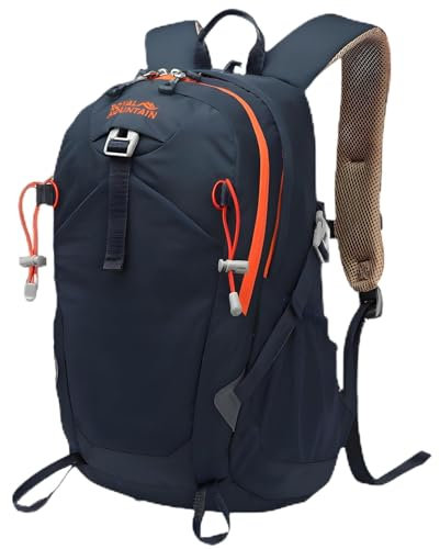 POWER KING Hiking Backpack 30L Foldable Travel Rucksack for Women Men Small Lightweight Packable Outdoor Daypack for Student, Fit for 15.6 inch Laptop (Navy Blue, 30L)