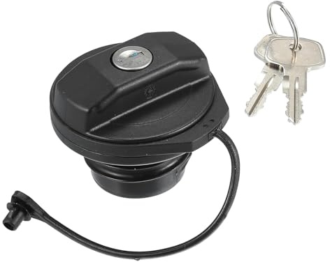Aputoxz Tankdeckel für Land Rover Defender 90 110 130 1999, OE# LR075664, ABS, mit 2 Schlüsseln, Schwarz, 1 Stück