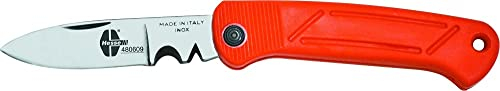 Hesse Elektrikermesser Rot (Karbonstahl, zwei Kerben, Klinge, 82 mm, Länge: 192 mm) 480609
