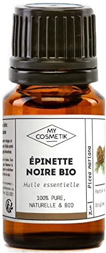 MY COSMETIK - Olio essenziale di abete nero biologico - Da agricoltura biologica - Chemiotipizzato HEBBD/HECT - 100% puro e naturale - Certificato ECOCERT - Prodotto in Francia - 5 ml