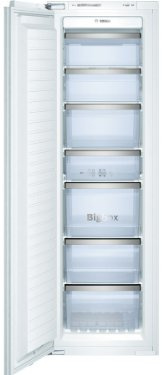 Bosch GIN38P60 Gefrierschrank/A++ / 177,2 cm Höhe / 244 kWh/Jahr / 213 Liter Kühlteil / 213 Liter Gefrierteil/Optischer und akustischer Alarm bei Temperaturanstieg/weiß
