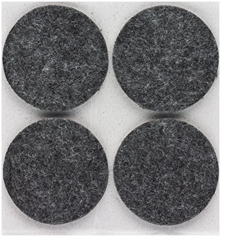 peha Filzgleiter - Filzunterleger selbstklebend - 5 mm dick, rund 35 mm, grau (40 Stück)