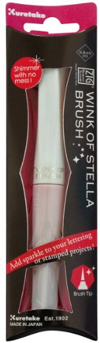 Zig Memory System Wink Of Stella Brush Glitter Marker (Pkgd)-Glitter Black