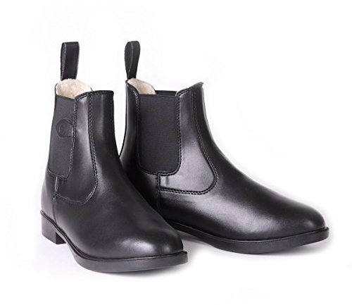 Kerbl Unisex-Erwachsene Reitstiefel Covalliero Jodhpur Reitstiefelette Oslo Gefüttert, Schwarz (schwarz 19-0303), 41 EU (7.5 UK)