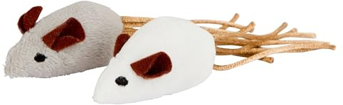 Kerbl Pet Spielmaus weiß &.grau 7 x 4 cm 2 St.