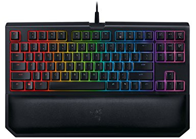 Razer BlackWidow Tournament Edition Chroma V2 - RGB Ergonomic Mechanical Gaming Keyboard - Tactile & Clicky Razer Green Switches