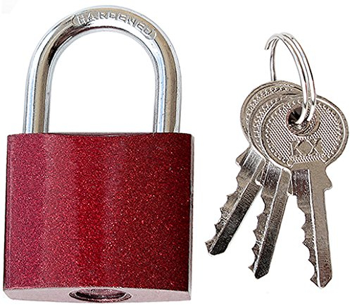 Vorhängeschloss Vorhangschloss Hangschloss (Rot, 50)